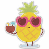 Happy zomers-Stickers voor laptops Sticker (Voorkant)