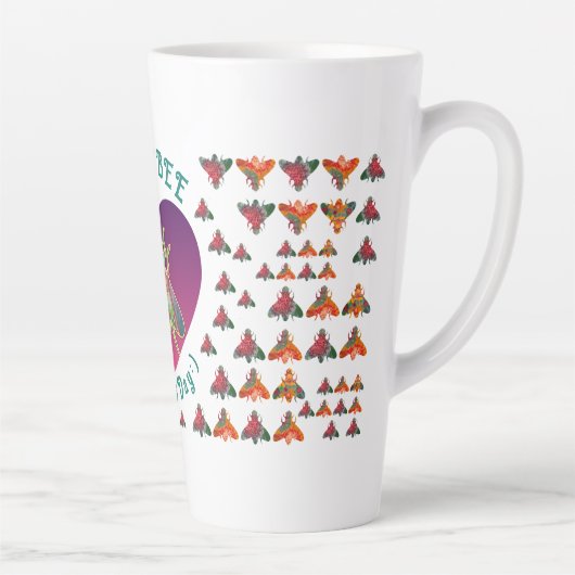 HappyBee Moederdag Latte Mok (Rechts)