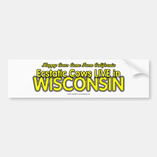 HappyCows Bumpersticker (Voorkant)