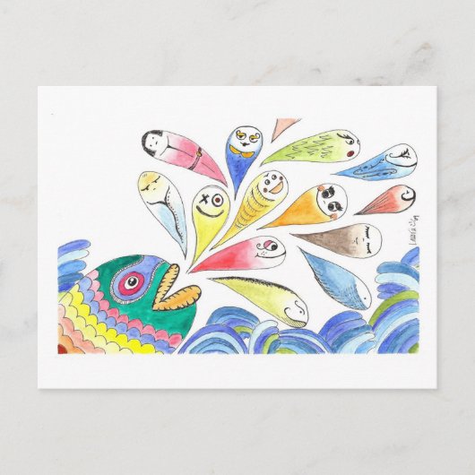 HappyFish Briefkaart (Voorkant)