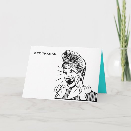 Happygal_stampart, GEE BEDANKT! Bedankkaart (Voorkant)