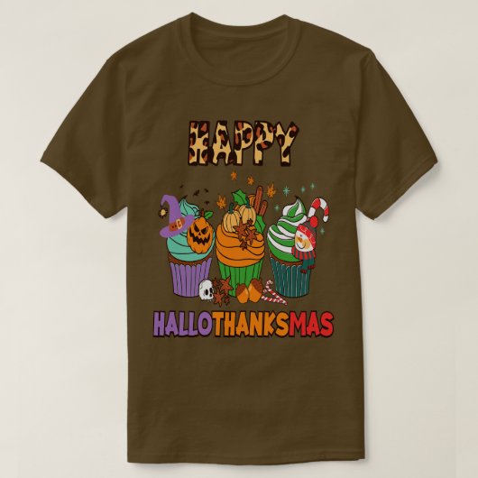 Happyhallothanksmas 4 t-shirt (Design voorkant)