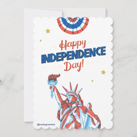 #HappyIndependenceDay Uitnodiging (Achterkant)