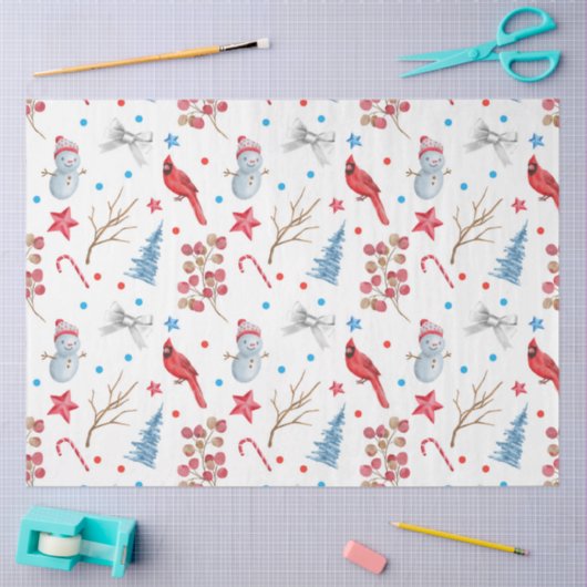 HappyLand-kerstontwerp 3 Tissuepapier (Craft)