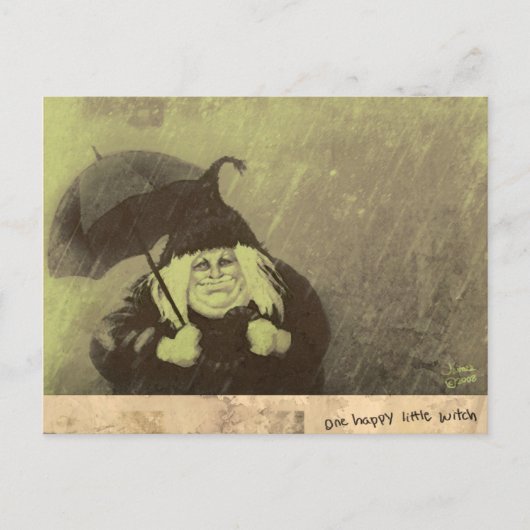 HappyLittleWitch Briefkaart (Voorkant)