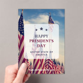 #HappyPresident'sDayUSAcrylicInvitation Acryl Uitnodigingen (Insitu (Draagbaar))