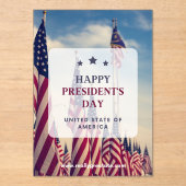 #HappyPresident'sDayUSAcrylicInvitation Acryl Uitnodigingen (Voorkant)