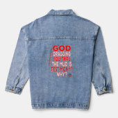 HAPPYWorkT WAAROM WORDT ER BRUTAAL GETUIGENIS GESL Denim Jacket (Achterkant)