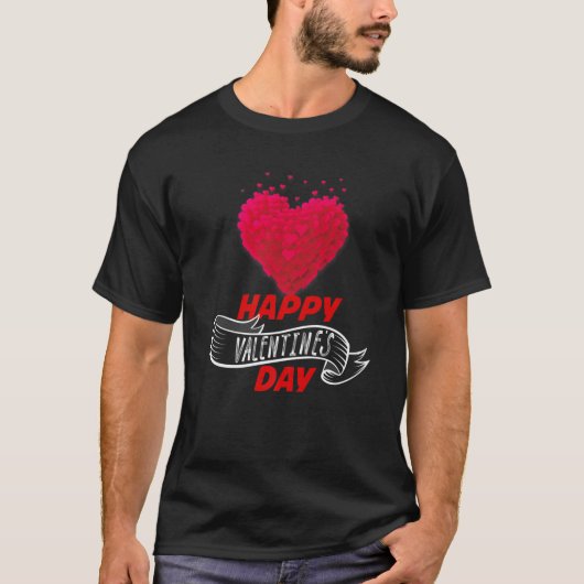 Hapy Valentijnsdag Matching Gift T-shirt (Voorkant)