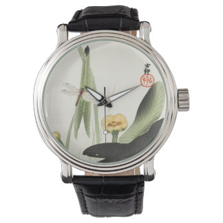 hara koson's Japanese painting watch,小原古邨の日本画 Horloge