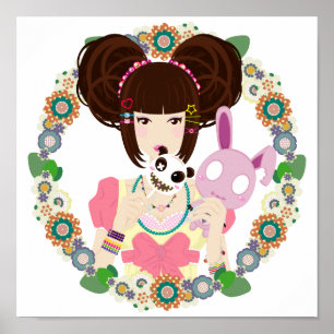 Harajuku Girl Yuriko - grens Poster
