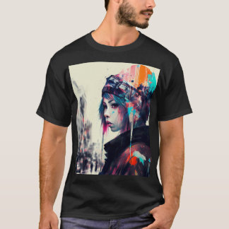 Harajuku Japan Modern Girl Art T-shirt