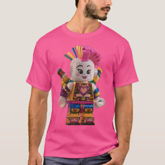 Harajuku Japanse Punk kunst gemaakt van blokken vo T-shirt