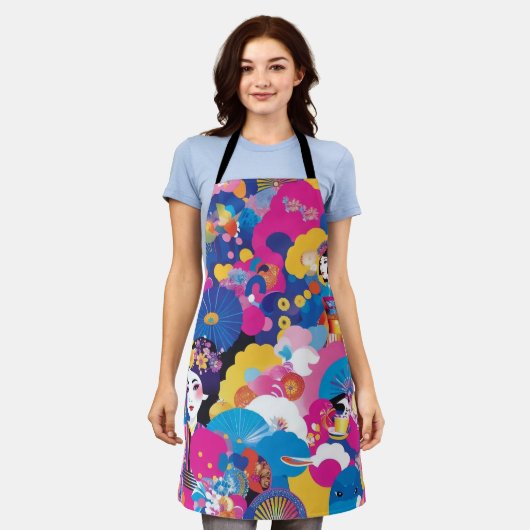 Harajuku-patroon Schort (Gedragen)