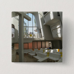 Harajuku Protestant Church, Tokio, Japan Vierkante Button 5,1 Cm