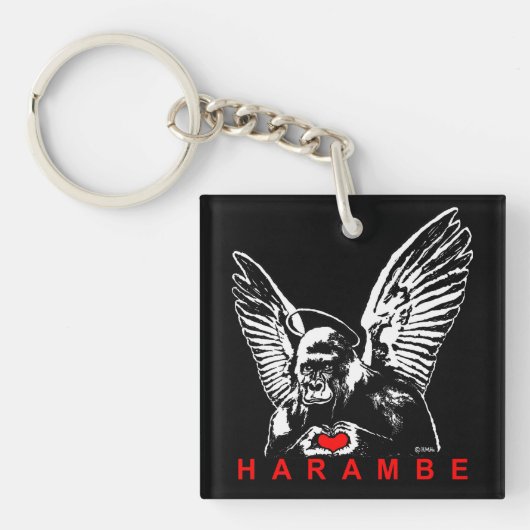 Harambe Sleutelhanger (Voorkant)
