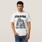 HARAMBE zoo GORILLA T-shirts (Voorkant volledig)