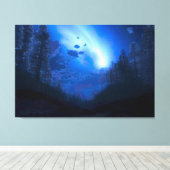 "Harbinger" Triptych Canvas Afdruk (Insitu (Houten vloer))