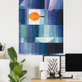 Harbinger van de abstracte waterverf van het najaa poster (Thuiskantoor)