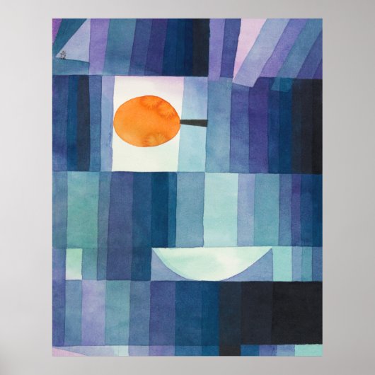 Harbinger van de abstracte waterverf van het najaa poster (Voorkant)