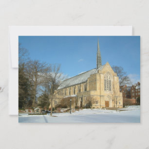 Harbison Chapel in de winter bij Grove City Colleg Kaart
