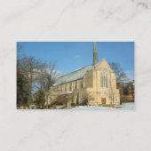 Harbison Chapel in Winter in Grove City College Visitekaartje (Achterkant)