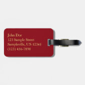 Harbison Chapel op het kerstgrove City College Bagagelabel (Achterkant horizontaal)