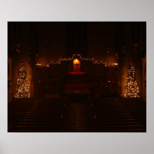 Harbison Chapel op het kerstgrove City College Poster