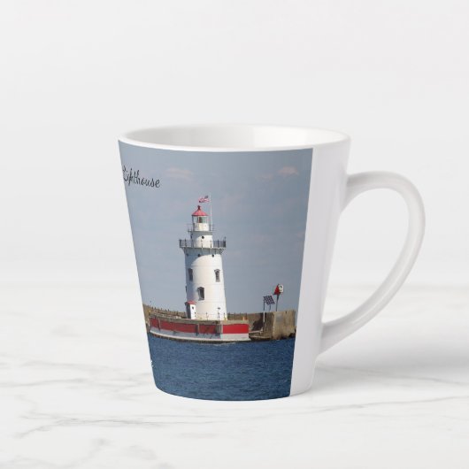 Harbor Beach Lighthouse latte mug (Droite)