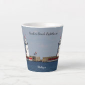 Harbor Beach Lighthouse latte mug (Devant)