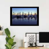 Harbor Sunrise Poster (Thuiskantoor)