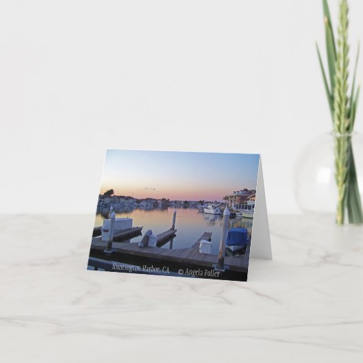 Harbor Sunset Notecards Kaart (Voorkant)