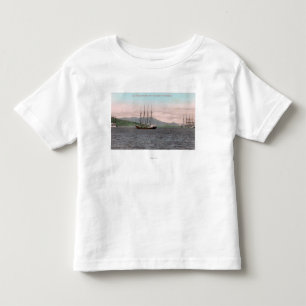 Harborview van Bay en Mt. Tamalpais Kinder Shirts