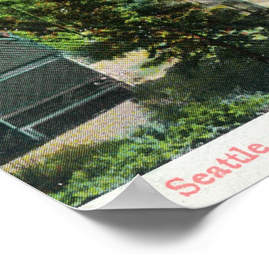 Harborview van Queen Anne Hill Poster (Hoek)