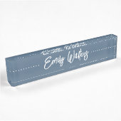 Harbour Blue Sketting Cursive Script Naambordje