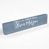 Harbour Blue Sketting Cursive Script Name Naambordje