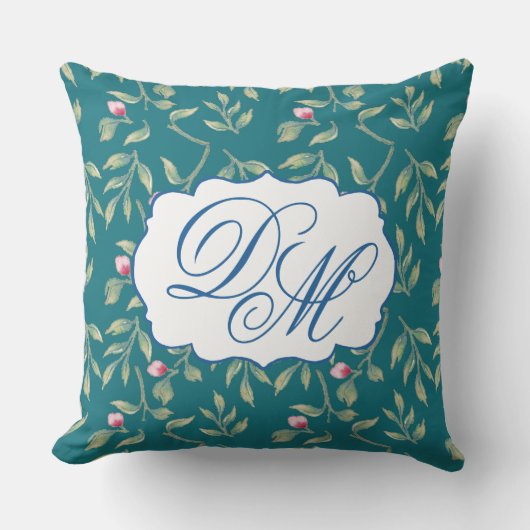 Harbour Blue Wedding Keepsake Throw Pillow Kussen (Voorkant)