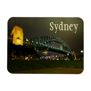 Harbour Bridge at Night, Sydney, Australië Magneet