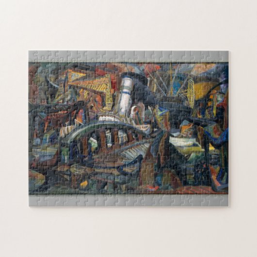 Harbour ca. 1943 Josef Presser Fine Art Legpuzzel (Horizontaal)