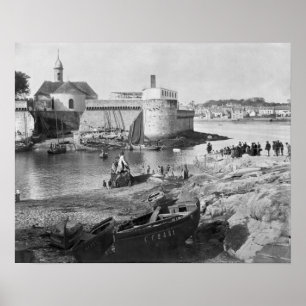 Harbour, Concarneau Poster