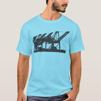 Harbour Cranes Turquoise T-Shirt
