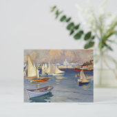 Harbour in Helsinki, Albert Edelfelt Briefkaart (Staand voorkant)