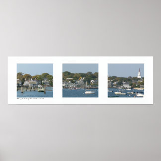 Harbour Nantucket, Massachusetts Triptych Poster