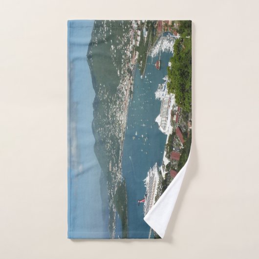 Harbour op de St. Thomas US Maagdeneilanden Handdoek (Handdoek)