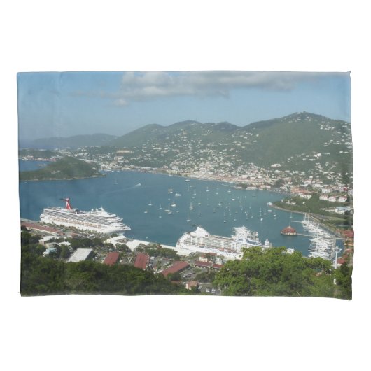 Harbour op de St. Thomas US Maagdeneilanden Kussensloop (Voorkant)
