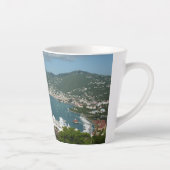 Harbour op de St. Thomas US Maagdeneilanden Latte Mok (Rechts)