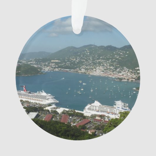 Harbour op de St. Thomas US Maagdeneilanden Ornament (voorkant)