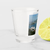 Harbour op de St. Thomas US Maagdeneilanden Shot Glas (Links)