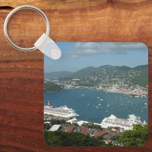 Harbour op de St. Thomas US Maagdeneilanden Sleutelhanger (Voorkant)