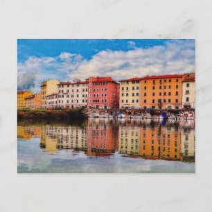 Harbour Reflections (gebilderd) Briefkaart